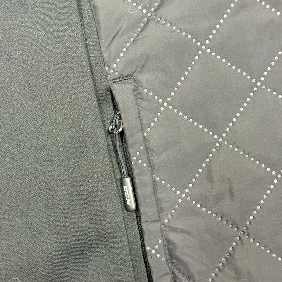 CCM Guelph Storm OHL Full Zip Up Quilted Track Jacket Windbreaker Black Small - Picture 4 of 8